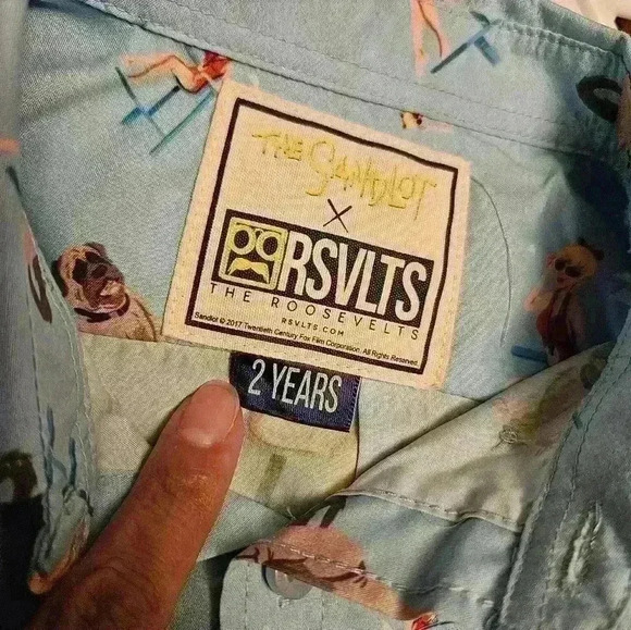 RSVLTS The Sandlot X Rsvlts Wendy Peffercorn The Beast Button-up shirt Kids 2T - Picture 5 of 7